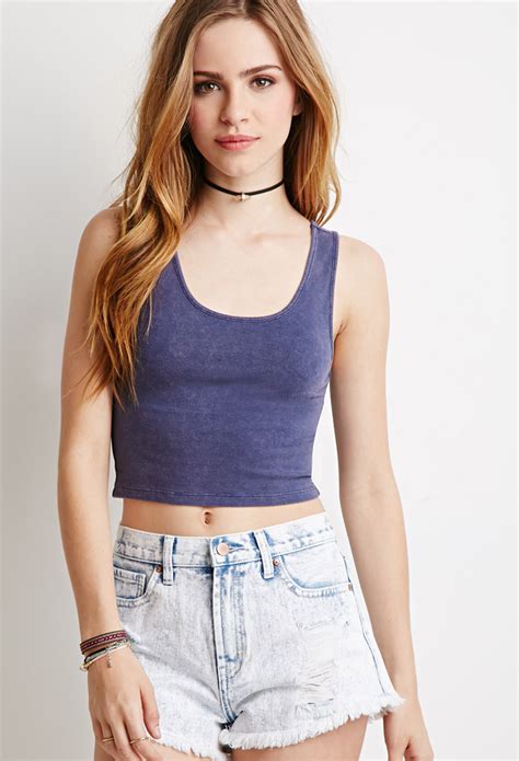 navy blue tank top forever 21